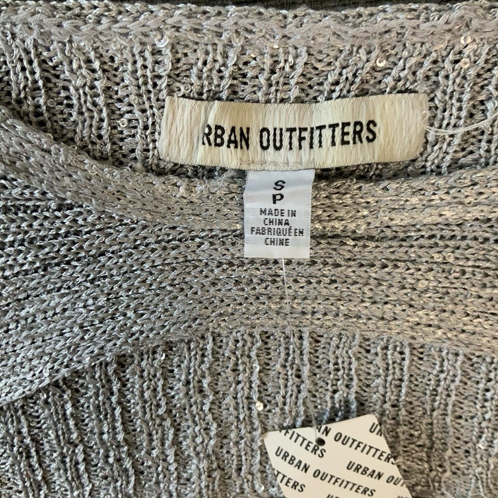 Urban Outfitters Silver Ribbed Sweater - Picture 2 of 4
